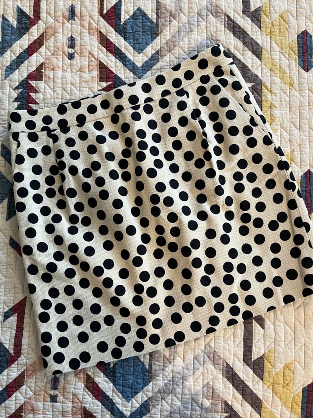 Polkadot J. Crew Pencil Skirt